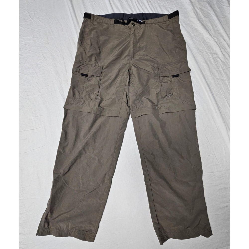 EMS Convertible Cargo Pants Mens 40 Olive Green Nylon Hiking Zip Off Trousers
